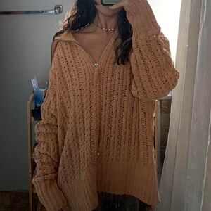 Brand New Aerie Brown Knit Sweater